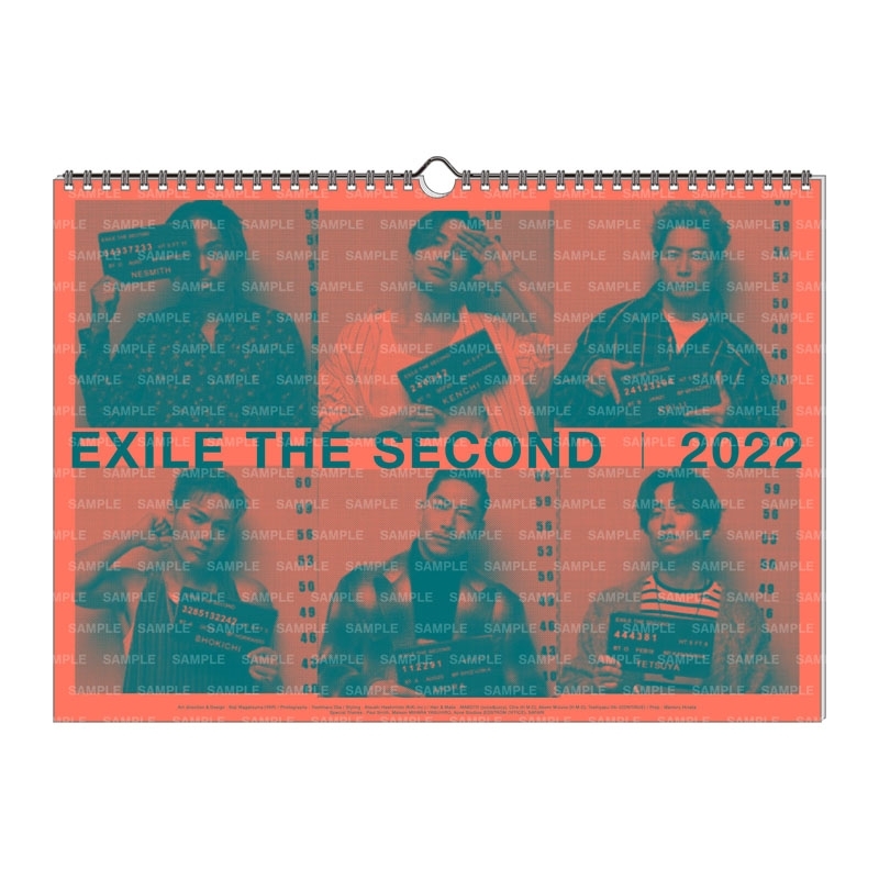 EXILE THE SECOND 2022カレンダー / 壁掛け : EXILE THE SECOND