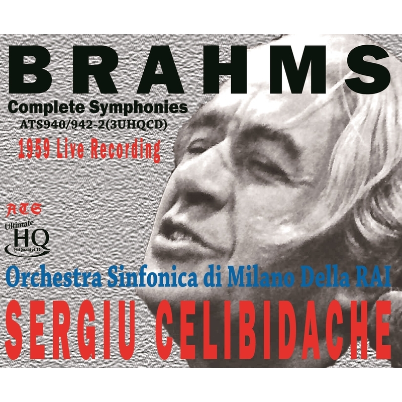交響曲全集 セルジウ・チェリビダッケ＆ミラノRAI交響楽団（1959）（3CD） : ブラームス（1833-1897） | HMVu0026BOOKS  online - ATS940