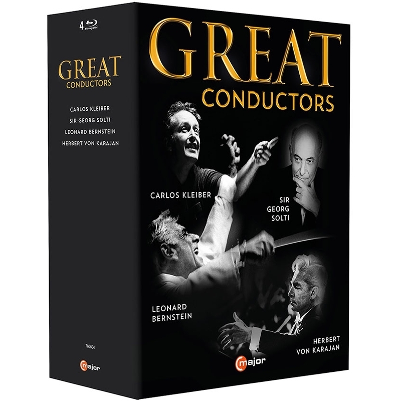偉大なる指揮者たち〜4つのドキュメンタリー〜カルロス・クライバー、ゲオルグ・ショルティ、レナード・バーンスタイン、ヘルベルト・フォン・カラヤン（4BD）