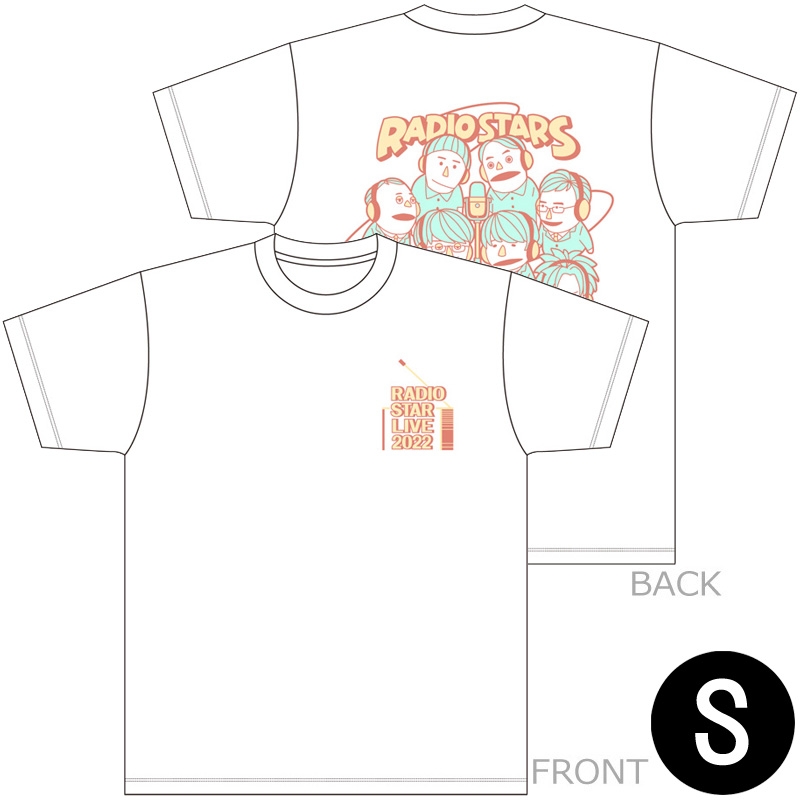 お笑いラジオスターライブ2022］Tシャツ/WHITE（サイズS）【二次受注分