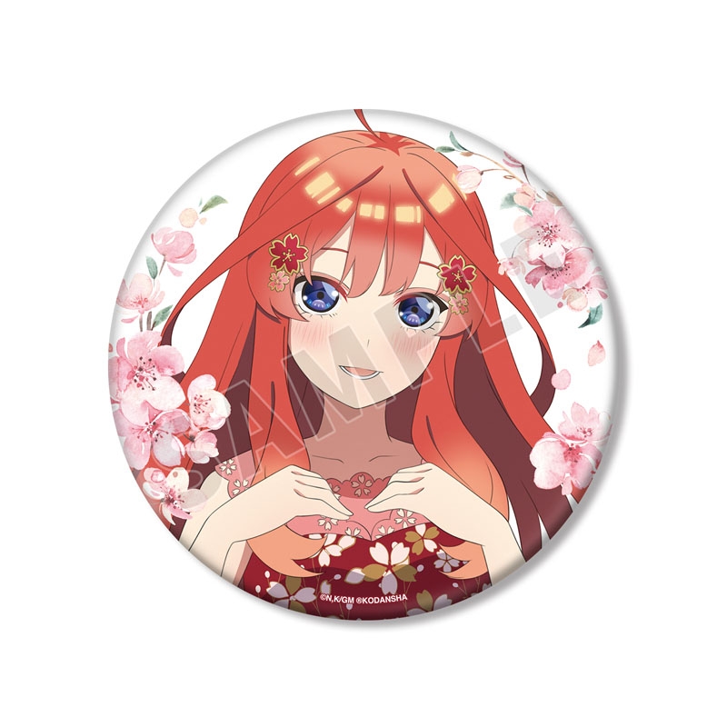五等分の花嫁　バッジ　五月　ドレス BIG缶バッジ 描き下ろしイラスト 五月 桜ドレスver./ 映画 五等
