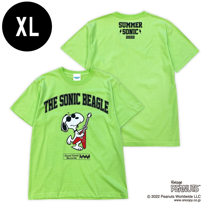 PEANUTS スヌーピー　サマーソニック 2025 コラボ　Tシャツ　XL PEANUTS スヌーピー サマーソニック 2025 コラボ Tシャツ XL