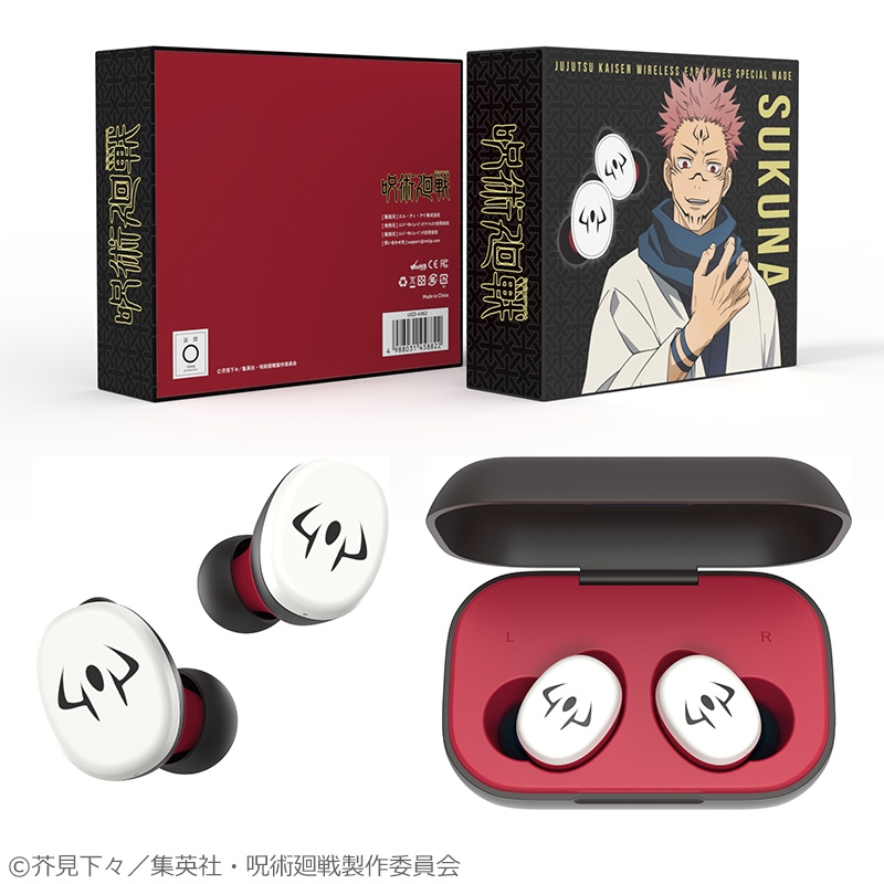 SALE】TRUE WIRELESS STEREO EARPHONES TVアニメ『呪術廻戦』宿儺