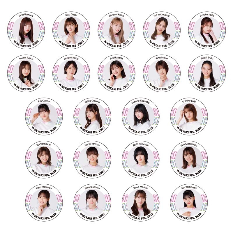 櫻坂46 ランダム缶バッジ(単品)/ W-KEYAKI FES.2022 : W-keyaki Fes 