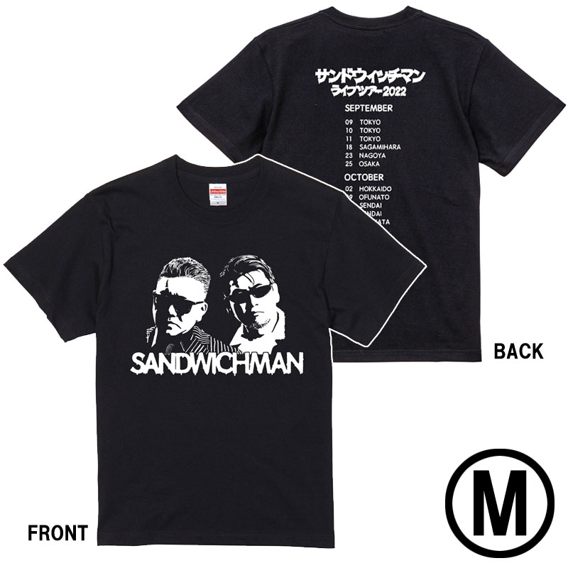 2022ツアー Tシャツ（黒）Ｍ / サンドウィッチマンライブツアー2022