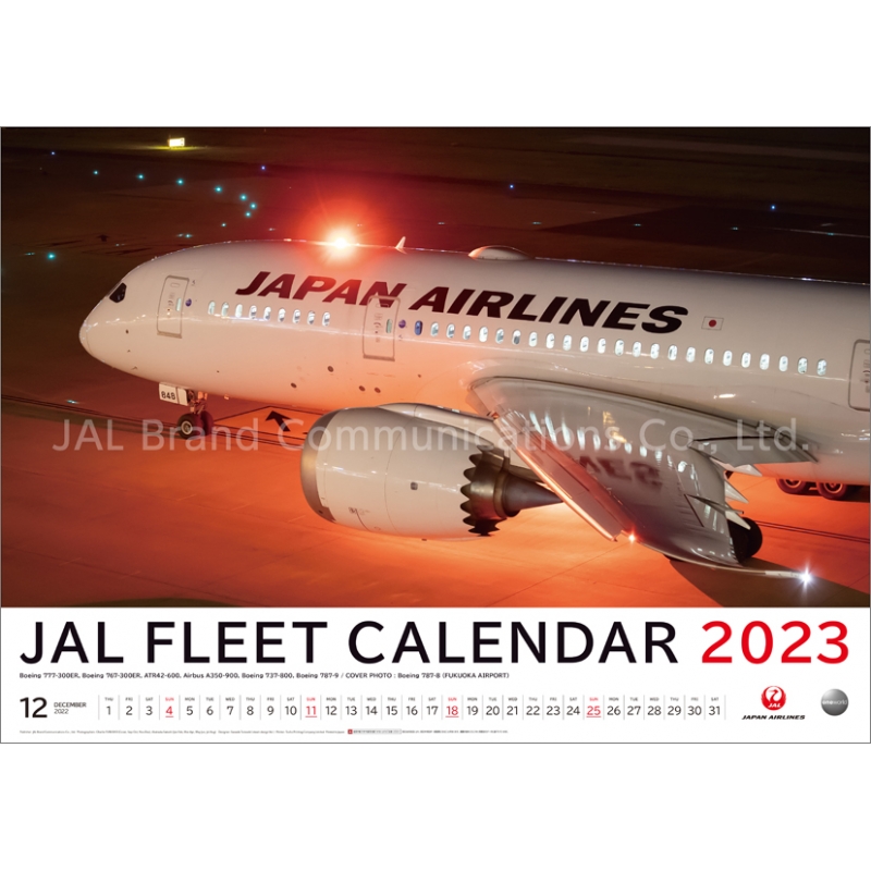 JAL「FLEET」(大型判)/ 2023年カレンダー : 2023年カレンダー