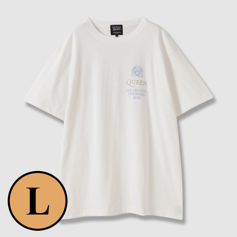 Tシャツ ホワイト（SIZE：L） / QUEEN THE GREATEST FIREWORKS 2022 