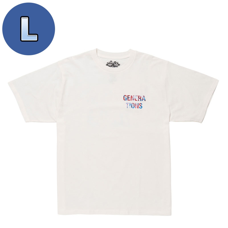 WONDER SQUARE ロゴTシャツ/WHITE/L : GENERATIONS from EXILE TRIBE