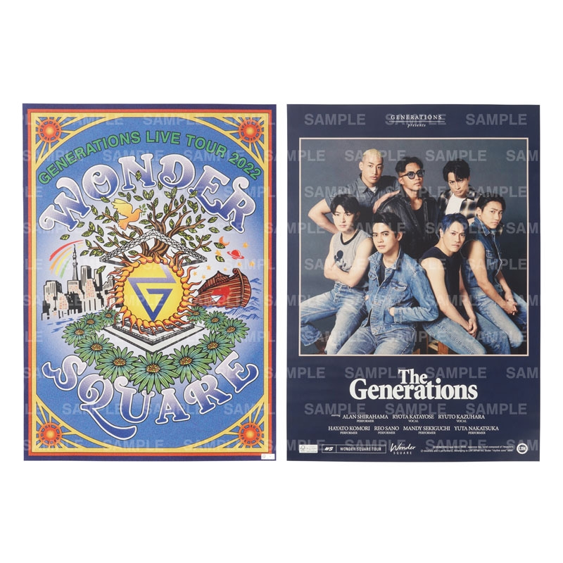 WONDER SQUARE ポスター2枚セット : GENERATIONS from EXILE TRIBE 