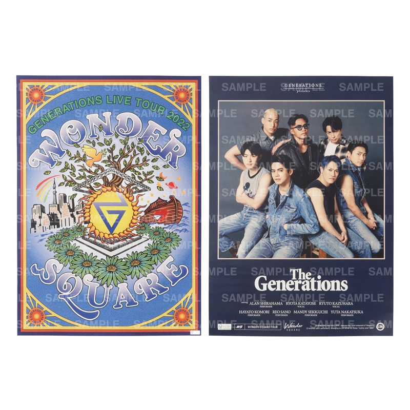 WONDER SQUARE ポスター2枚セット : GENERATIONS from EXILE TRIBE