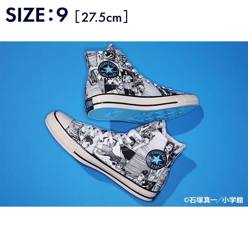27.5cm CONVERSE CANVAS ALL STAR J 80s HI BLUE GIANT × CONVERSE