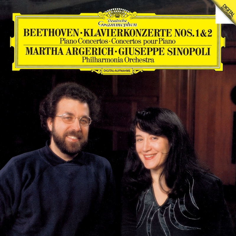 ベートーヴェン：ピアノ協奏曲第1番&第2番@マルタ・アルゲリッチ/ジュゼッペ・シノーポリ&フィルハーモニア管弦楽団/1985/国内初期盤