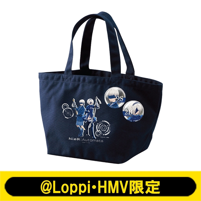 ランチトート & 缶バッジ2個セット【@Loppi・HMV限定】 : 「NieR