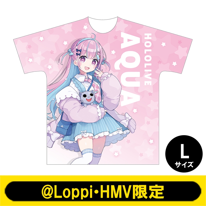 フルグラフィックTシャツL(湊あくあ)【@Loppi・HMV限定】 : ホロライブ 