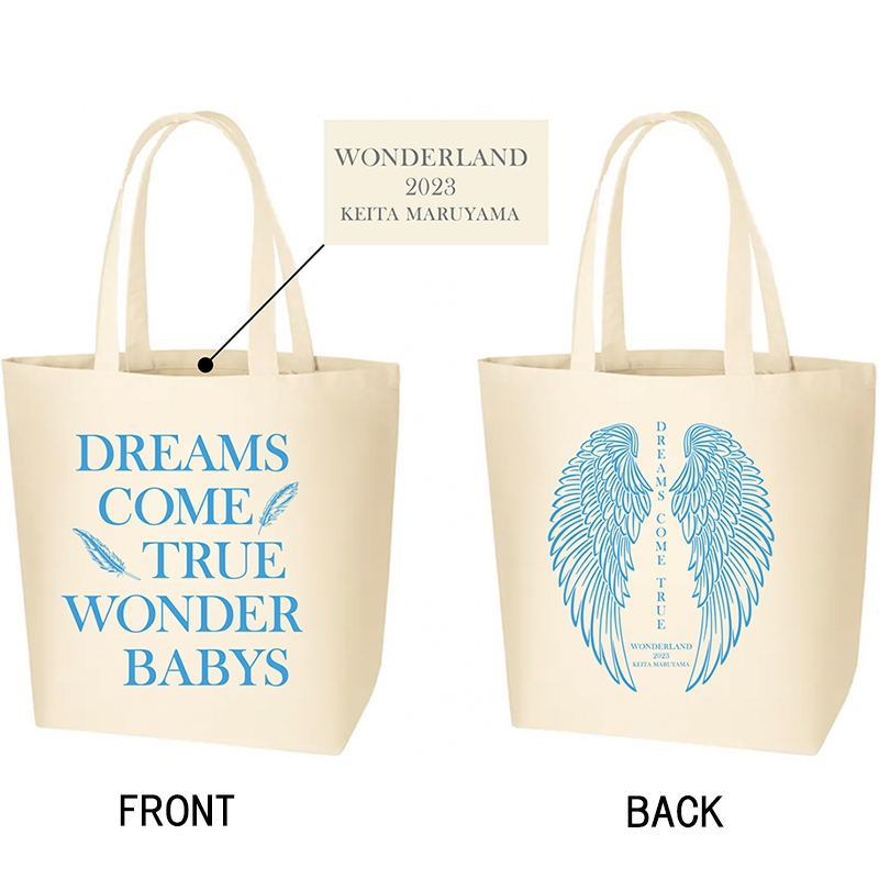 DWL2023×KEITA MARUYAMA TOTE BAG（WHITE×SAXE BLUE) / DREAMS COME 