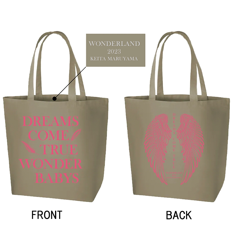 DWL2023×KEITA MARUYAMA TOTE BAG（KHAKI×PINK） / DREAMS COME TRUE