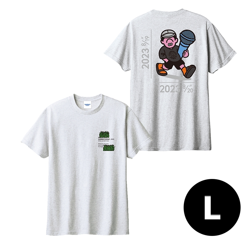 SUMMER SONIC × face oka Collaboration T-Shirt B（L）アッシュ