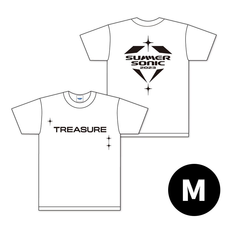 treasure Tシャツ サマソニ　SUMMERSONIC SUMMER SONIC × TREASURE Collaboration T-Shirt（M）ホワイト