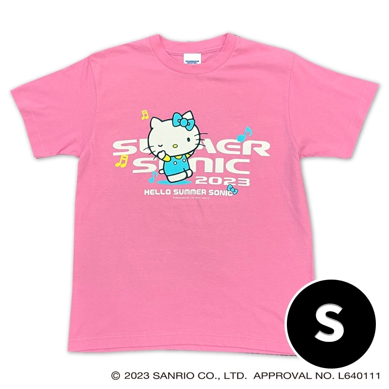 新品　サマソニ　キティ　Tシャツ　S SUMMER SONIC｜HELLO KITTY Collaboration T-Shirt (S)ピンク
