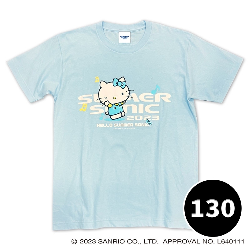 SUMMER SONIC｜HELLO KITTY Collaboration T-Shirt (130)ライトブルー 
