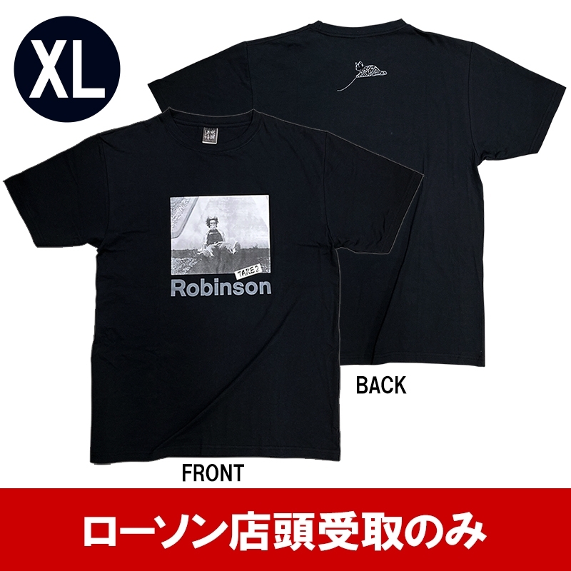 水曜どうでしょうロビンソンTシャツ （黒）XL : 水曜どうでしょう