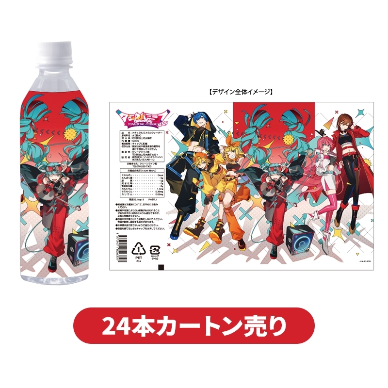 ミネラルウォーター(500ml)24本カートン売り / マジカルミライ 2023