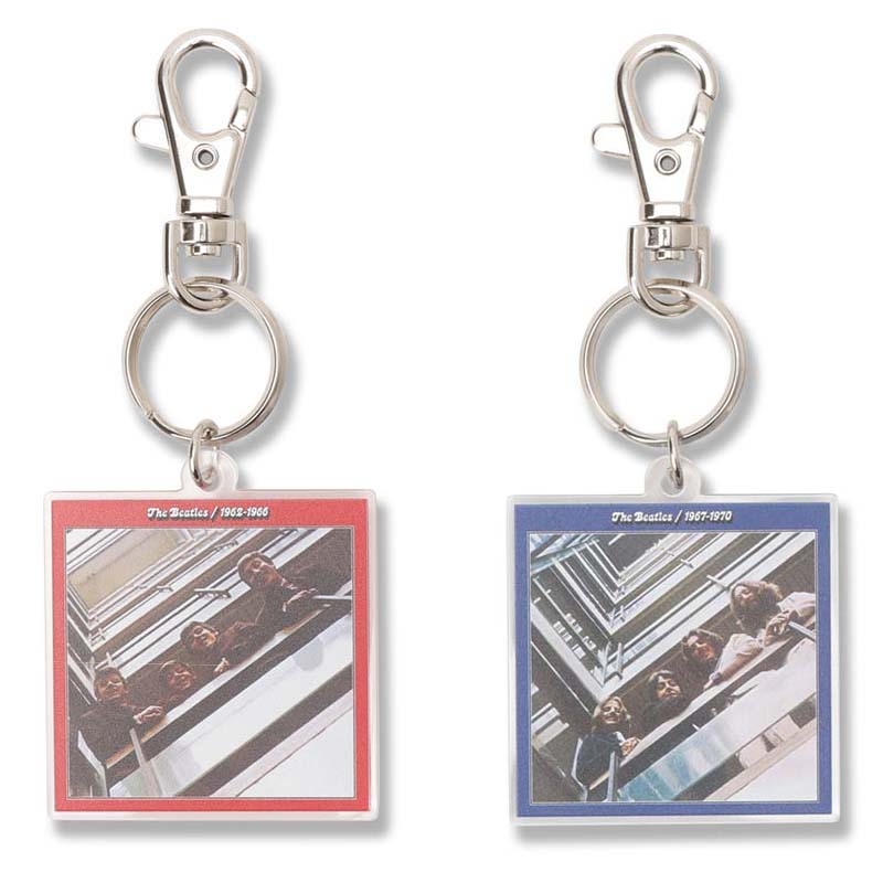 The Red and Blue Album Acrylic Keychain Set : The Beatles
