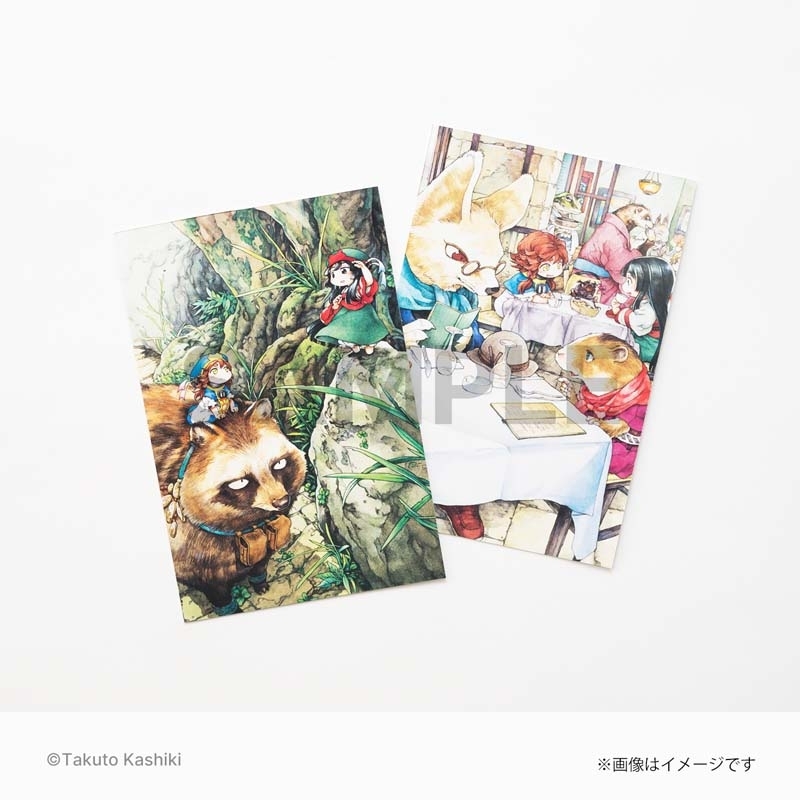ポストカード2枚セット（5巻イラスト） / ハクメイとミコチ : 樫木祐人