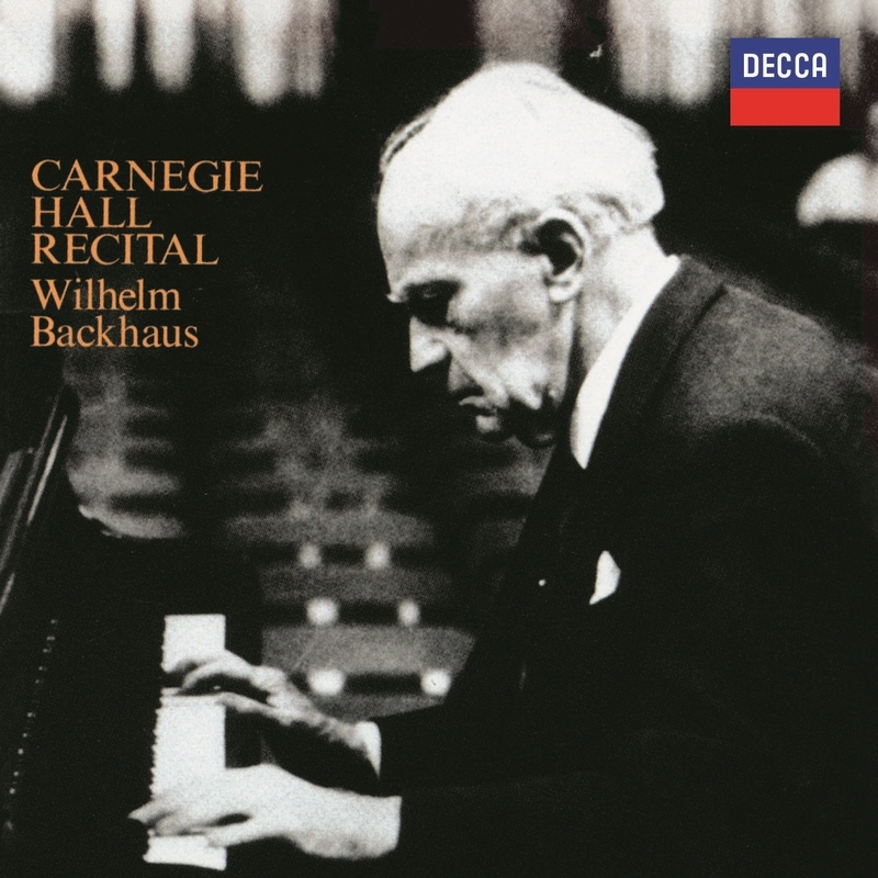 CD ウィルヘルム•バックハウス　特別限定盤 カーネギー・ホール・リサイタル 1954 ヴィルヘルム・バック