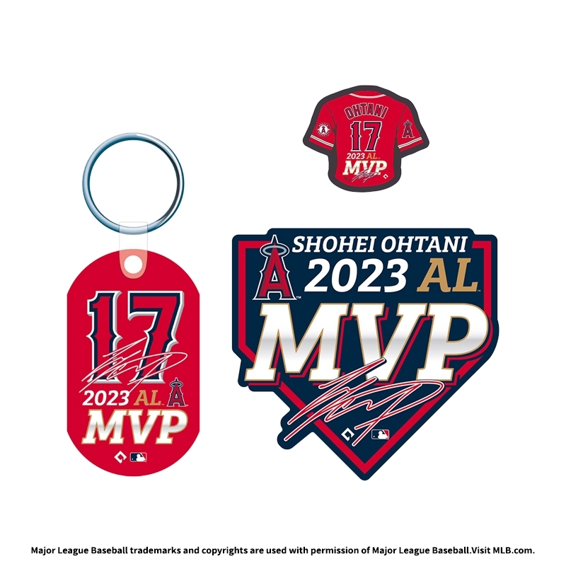 大谷翔平　2023年MVP受賞グッズ　3点セット MLB 2023 AL MVP受賞記念アクセサリー3点セット : 大谷翔平