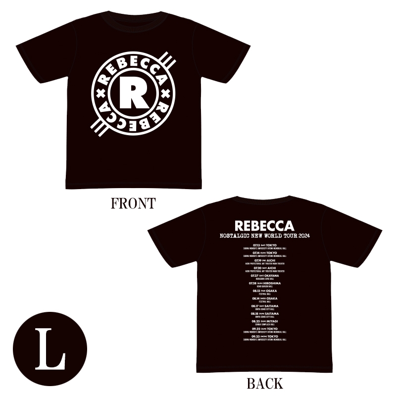 REBECCA レベッカ 2015 横浜アリーナ スタッフクルー Ｔシャツ REBECCA レベッカ プリント ライブ Tシャツ - メルカリ