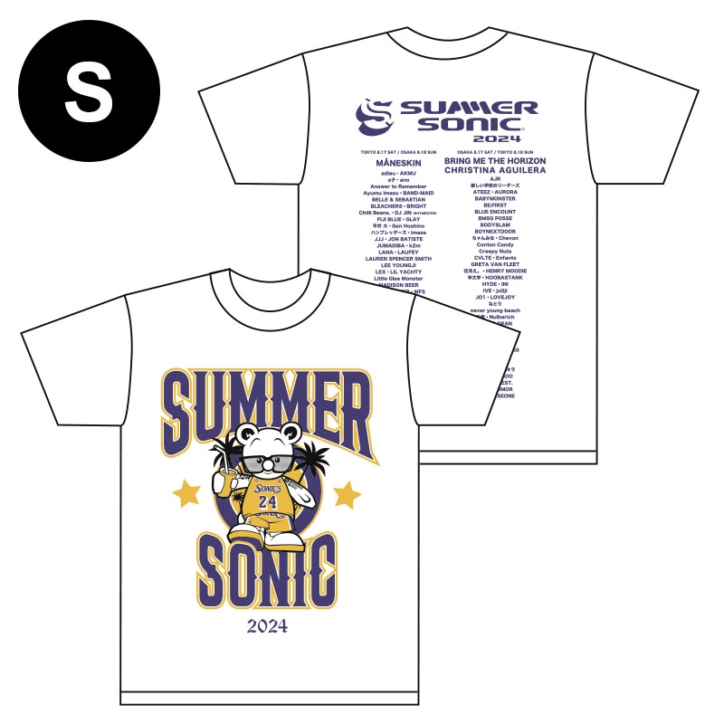 ソニックベアーTシャツ［ホワイト］S : SUMMER SONIC | HMV&BOOKS online - SS24199T