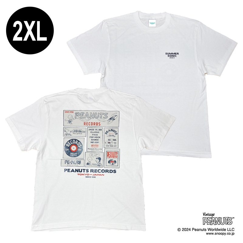 PEANUTS スヌーピー　サマーソニック 2025 コラボ　Tシャツ　XL PEANUTS スヌーピー サマーソニック 2025 コラボ Tシャツ XL