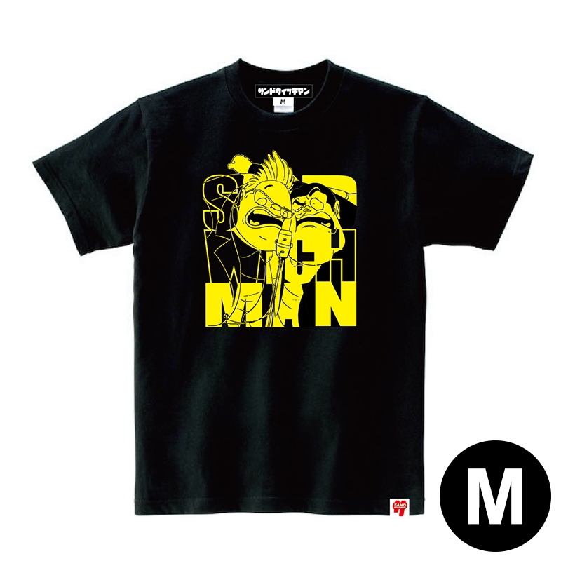 サンドウィッチマン Tシャツ 【未使用】 サンドウィッチマン イラストTシャツ（ブラック）M