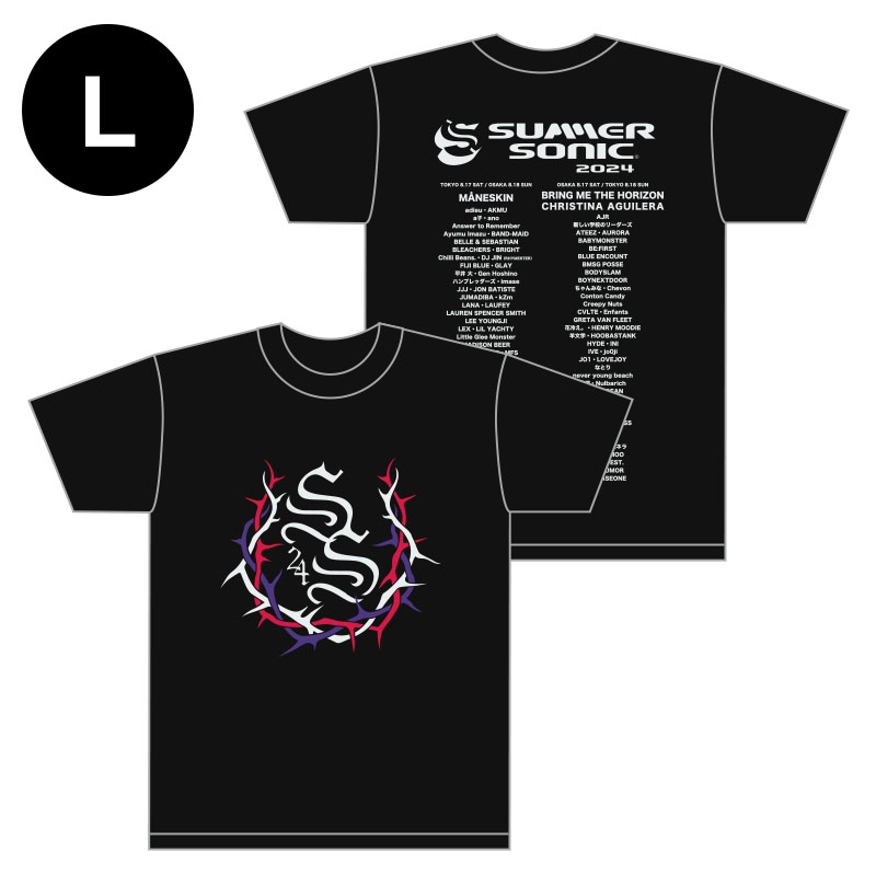 トゲTシャツ［ブラック］L : SUMMER SONIC | HMV&BOOKS online - SS24195