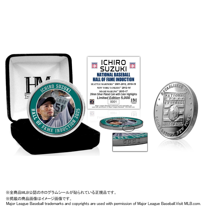 イチロー MLB 殿堂入り記念 シルバーコイン : イチロー