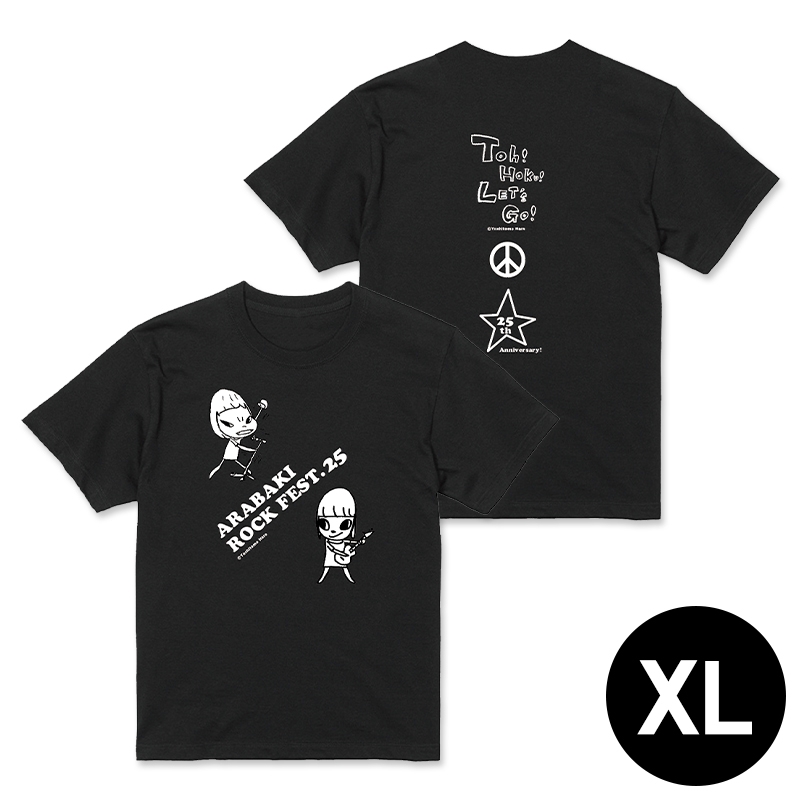 ARABAKI ROCK 荒吐×奈良美智 Tシャツ ブラック Lサイズ 荒吐×奈良美智 Tシャツ＜ブラック＞XLサイズ : ARABAKI ROCK