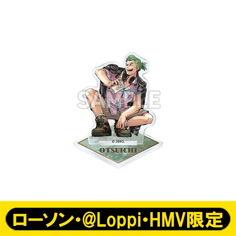 2BRO. × ローソン アクリルスタンド 弟者 兄者　おついち　2bro ローソン×2Bro.コラボ。「兄者弟者」3人のオリジナルイラストを