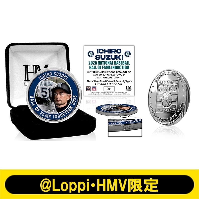 最新作 510個限定生産＞イチロー MLB 殿堂入り記念 シルバーコイン その他