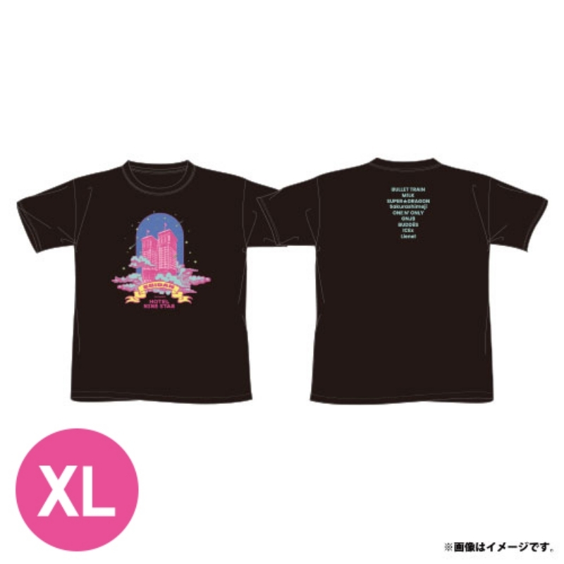 T-shirts Black（XL）/ EBiDAN THE LIVE 2025 HOTEL NINE STAR