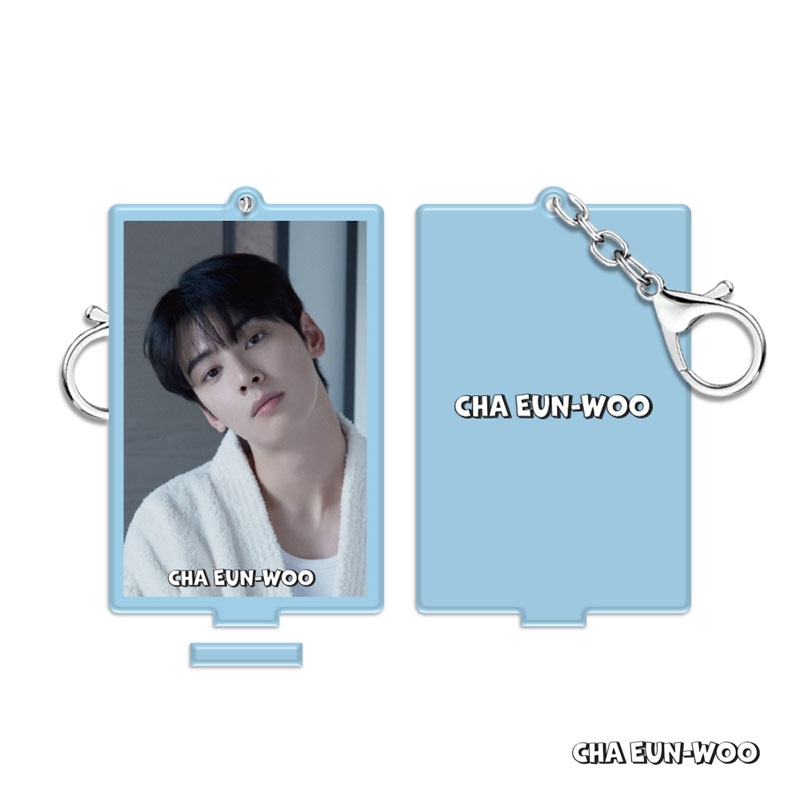 チャウヌ ファンコン アクリルキーホルダー アクスタ カードホルダー アクリルスタンドキーホルダー : CHA EUN-WOO (ASTRO