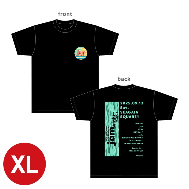 V12 ブラック Tシャツ Lサイズ Tシャツ(黒)XLサイズ / JamNight 2025 : 宮崎JamNight