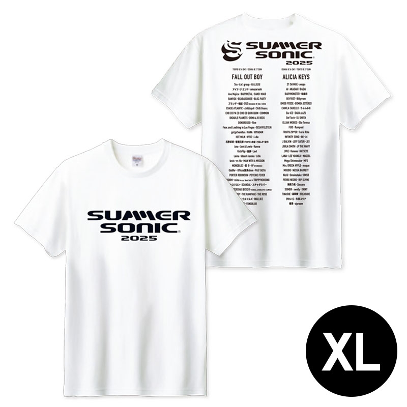 ロゴTシャツ［ホワイト］XL : SUMMER SONIC | HMV&BOOKS online