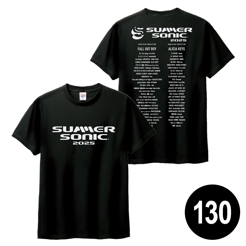 ロゴTシャツ［ブラック］130 : SUMMER SONIC | HMV&BOOKS online