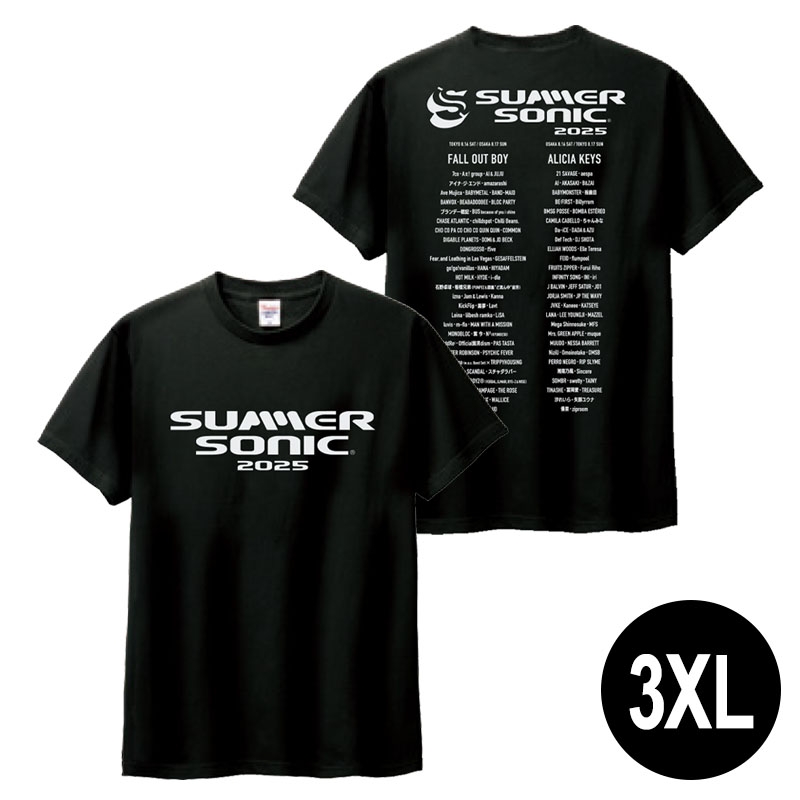 ロゴTシャツ［ブラック］3XL : SUMMER SONIC | HMV&BOOKS online