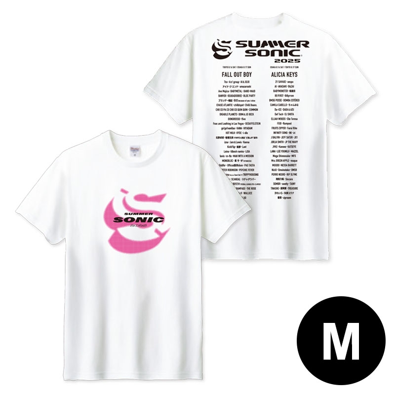 summer sonic 2025 アーティストコラージュTシャツ 白×黄色文字 XXL SUMMER SONIC 2025 サマーソニック サマソニ Tシャツ - メルカリ