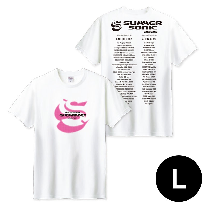 【新品未開封】サマソニ　アーティストロゴコラージュTシャツ　Lサイズ 41cMmsNVN2L.jpg_BO30,255,255,