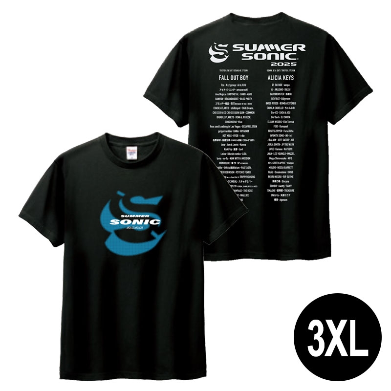 SロゴTシャツ［ブラック］3XL : SUMMER SONIC | HMV&BOOKS