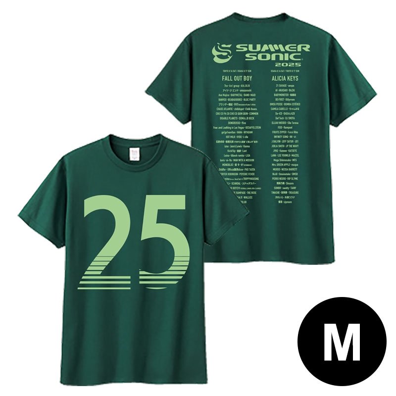 25 Tシャツ［グリーン］M : SUMMER SONIC | HMV&BOOKS online