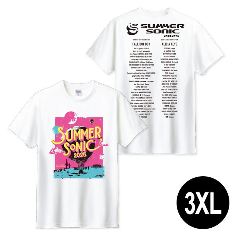 BALLOON Tシャツ［ホワイト］3XL : SUMMER SONIC | HMV&BOOKS